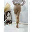 Legginsy modelujące / BODY SHAPE / BEŻ / Double Push / Wysoki stan /  XS - S - M - L - XL
